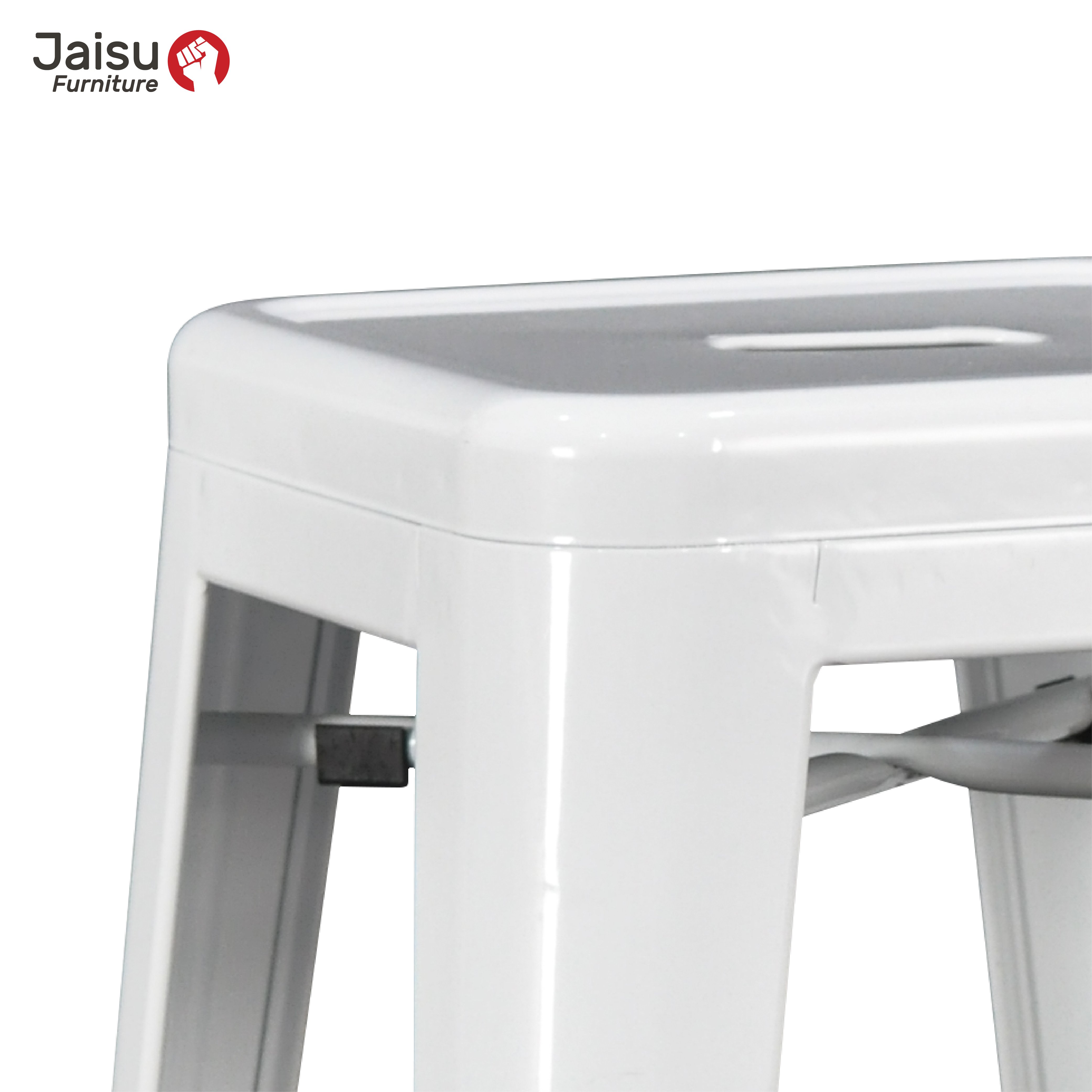  เก้าอี้บาร์ Jaisu รุ่น 801 ขนาด 76.2 ซม. สีขาว_2